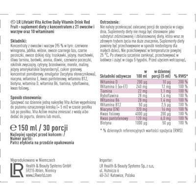 LR Witaminy Vita Active Red Fruit 150ml