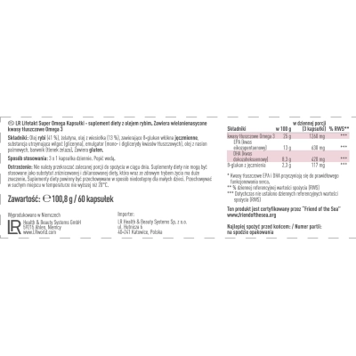 LR Super Omega 3 kapsułki 60 sztuk