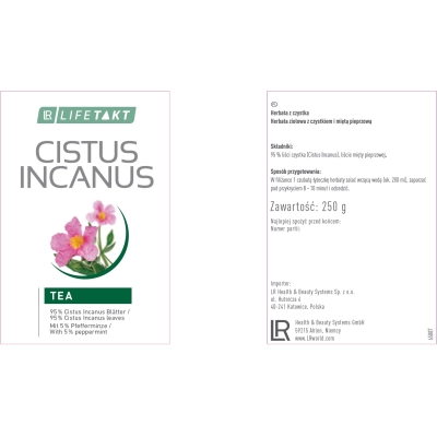 LR Czystek Cistus Incanus Herbata z czystka 250g