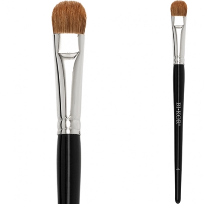 BIKOR PRO BRUSH N°4 Pędzel Do Cieni Bazowych Rozświetlacza Naturalne Włosie