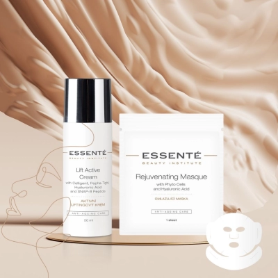 ESSENTE Zestaw Świąteczny Lift Active Cream 50ml + GRATIS Rejuvenating Masque