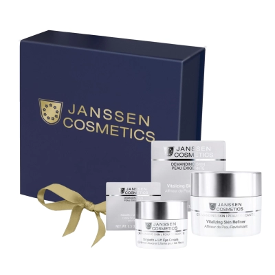 JANSSEN COSMETICS Vitalizing Skin Refiner + Smooth + Lift Eye Cream – Zestaw